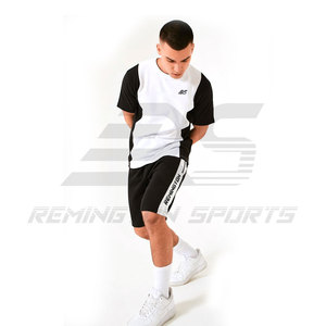 Wholesale Custom New Fashion Summer Men Clothing <b>Sets</b> 2024 Best Men Short Sleeves T Shirt and Shorts <b>Twin</b> <b>Set</b> - Product Image 5