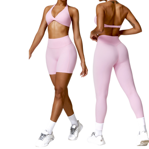 Women's Simple High Support Yoga Sports <b>Bra</b> Anti-Bacterial Spandex/Nylon Removable Pads Customizable Logo Colors for Fitness Gym - Product Image 2