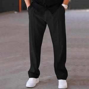 Pantalones de chándal acampanados con cintura elástica para hombre de alta calidad, pantalones de chándal apilados ligeros, la última moda informal de galería - Product Image 3