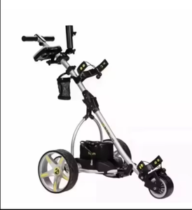 Nouvelle voiturette de golf électrique NOUVELLE Batterie au lithium 10AH argentée Télécommande Chariot en aluminium 400W Moteur 36 trous Gamme de qualité supérieure - Product Image 2
