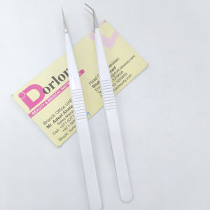 Professional 45 Degree Pointed Super <b>Eyelash</b> <b>Tweezers</b> 14cm Stainless Steel Lash Extension <b>Tweezers</b> with Custom Private Label - Product Image 2