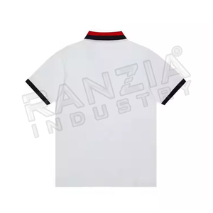 Calidad 220 gramos poliéster/algodón liso teñido hombres Polo ligero transpirable de talla grande patrón de logotipo sólido Ajuste de gran tamaño caliente - Product Image 4