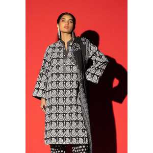 ชุดสูทผ้าแคมบริกพิมพ์ลายบล็อก 3 ชิ้น รุ่น KJP-43017 พร้อมตกแต่งกระดุม - Product Image 4