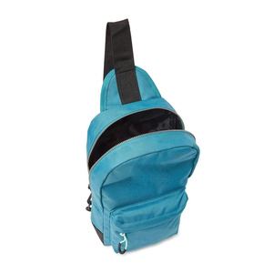 Bolso Bandolera de Poliéster Color Verde Azulado, Cierre de Cremallera, Resistente al Agua, para Deportes al Aire Libre, Uso en Todas las Estaciones, Estilo Minimalista, Personalizable - Product Image 4