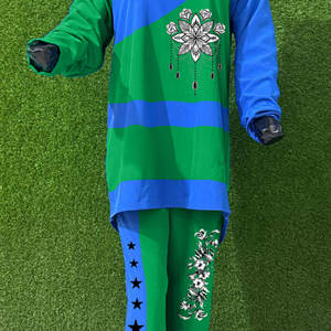 Chándal largo con capucha para mujer con estampado colorido, Sudadera con capucha de Color sólido para mujeres y niñas musulmanas, cuello ecológico - Product Image 4