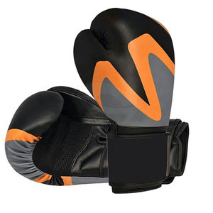 Gants de boxe en cuir véritable à vendre en ligne, étiquette privée, gants de boxe respirants personnalisés - Product Image 3
