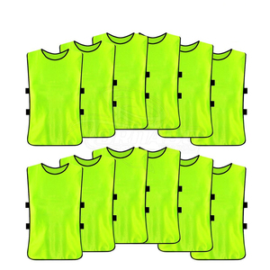 Pinnies d'entraînement en maille à séchage rapide gilet de football de sport respirant pour la pratique de l'équipe de gym maillot de football pour jeunes - Product Image 6