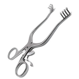 Retractor Manual Autoestático Weitlaner de Acero Inoxidable, Precio Accesible, 3x4 Puntas, Afilado, 13 cm de Longitud, Instrumentos Quirúrgicos - Product Image 1
