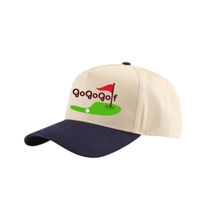 Casquette de golf personnalisée résistante à l'eau, bicolore, 5 panneaux, avec logo imprimé, fermeture snapback, pour un branding unique, vente en gros - Product Image 2