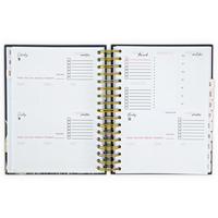 Impression personnalisée spirale A4 A5 mensuel hebdomadaire cahier autocollants quotidien Journal Agenda organisateur agenda planificateur fournitures scolaires