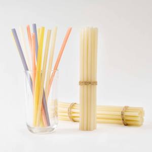 Single use tapioca flour straws for cocktails beverages drinks biocompostable rice straw good quality - Product Image 3