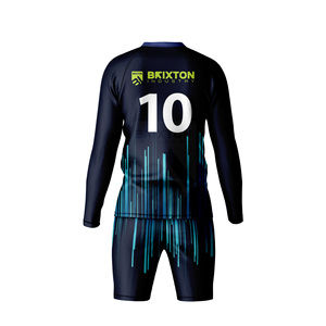 Logo personnalisé ensemble maillot et short de football équipe de football uniforme respirant séchage rapide OEM/ODM vente en gros - Product Image 2