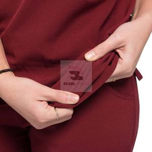 เสื้อพยาบาลผ้าฝ้ายโพลีเอสเตอร์สำหรับผู้ชายและผู้หญิงเครื่องแบบทางการแพทย์แบบออกแบบได้ทั้งชายและหญิง - Product Image 6