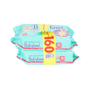 Lingettes humides pour bébé, 80 unités, en tissu non tissé, eau pure, non parfumées, pour le soin et le nettoyage des bébés - Product Image 5