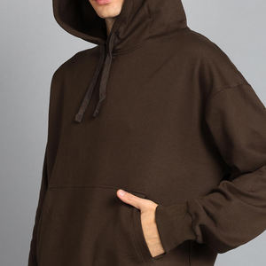 Sudadera Deportiva Informal Flexible para Mujer, de Algodón Sólido, Transpirable, de Secado Rápido, con Logotipo Estampado en la Parte Delantera, Hombros Caídos, Cuello con Capucha, Tejida - Product Image 2