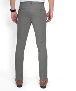 Pantalons chino pour hommes de haute qualité, coupe régulière, taille mi-haute, respirants, en coton, à devant plat, confortables pour le travail, vente en gros - Product Image 2