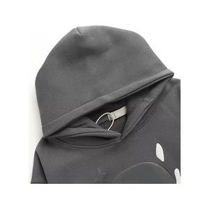 Vente en gros de sweats à capuche avec logo imprimé pour hommes de grande taille pull à capuche sur les poches latérales automne vêtements de rue amples élégants - Product Image 6