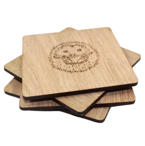 Sous-verres décoratifs en bois d'acacia pour le thé et le café, forme carrée, pour la maison, vente en gros - Product Image 5