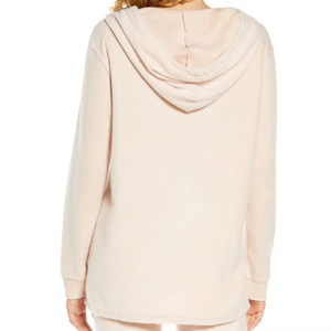 2025 sweat à capuche femme en polaire douce sur mesure respirant séchage rapide vêtements de rue avec logo avant pour l'hiver - Product Image 6