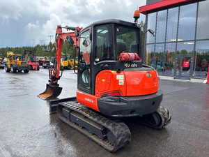 Mini-excavatrice sur chenilles Kubota KX 057-4, excavatrice compacte avec cabine fermée, excavatrice sur chenilles pour la construction et l'aménagement paysager - Product Image 4