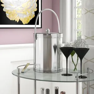 ซาฮิด เอ็กซ์พอร์ตส์ โมเดิร์น สำหรับถังน้ำแข็ง ภาชนะใส่เครื่องดื่มสำหรับร้านอาหารหรู โต๊ะบริการ อลูมิเนียม เป็นมิตรกับสิ่งแวดล้อม - Product Image 2