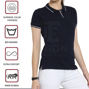 เสื้อโปโลผู้หญิงมาใหม่ ผ้าฝ้ายผสมโพลีเอสเตอร์ เสื้อโปโลผู้หญิงสไตล์โดดเด่น เสื้อโปโลผู้หญิงขายดี - Product Image 4