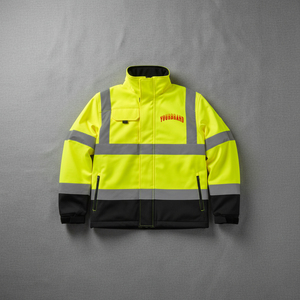 Chaqueta de Seguridad de Alta Visibilidad para Invierno, con Franjas Reflectantes, Logotipo Personalizado, ANSI Clase 1, Impermeable, con Luz LED Intermitente, de Algodón para Hombre - Product Image 6
