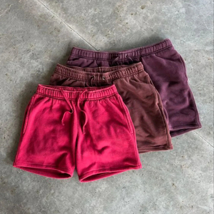 Pantalones Cortos Deportivos de Verano para Hombre, Tejido de Punto, 100% Algodón, Estilo Francés, Casual, Color Sólido - Product Image 2