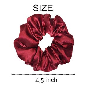<b>Silk</b> <b>Scrunchies</b>, Brown <b>Silk</b> <b>Hair</b> Ties <b>Silk</b> <b>Scrunchies</b> for <b>Hair</b> Sleep No Damage Satin <b>Scrunchies</b> Gifts by Vaslcare - Product Image 3