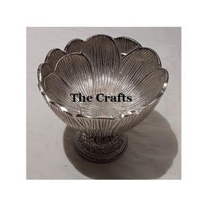 Tazón para Servir Aperitivos de la Mejor Calidad en Aluminio Color Plata, Tazón para Chocolate con Soporte para Uso en el Hogar y Hoteles - Product Image 3