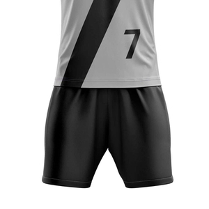 Custom Made Heat-Transfer Printed Soccer Uniform 100% Polyester Short Sleeve Neck Front Logo Custom Team <b>Name</b> Quick Dry Training - Product Image 5