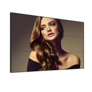 55 pouces ultra étroite lunette montage vidéo mur moniteur multi écran tv publicité lcd vidéo mur écran affichage