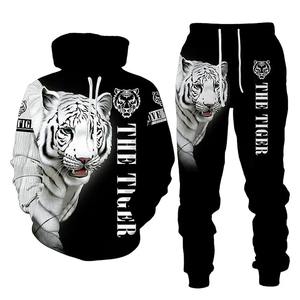 Premium Organic Cotton <b>Hooded</b> Sweat Suits Stylish Sublimation Printed Tracksuits Top Quality Breathable Wholesale 2 Piece Set - Product Image 5