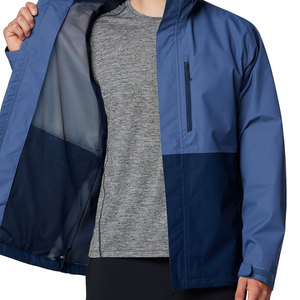 Veste de pluie d'hiver de style de rue pour hommes Vêtements d'extérieur décontractés avec col montant Tissu à capuche Veste de pluie de haute qualité - Product Image 5