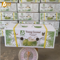 Eau de coco pure naturelle rafraîchissante Khey Taladthai, pulpe de fruits, noix de coco jeune entière, qualité A, provenant de Thaïlande, meilleur goût