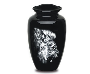 Urnes funéraires pour cendres d'adultes, Urne funéraire marron en forme de cheval, grande urne pour cendres d'êtres chers, taille 10,5 po et 220 Cu. in - Product Image 2