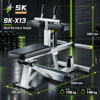 Machine à soulever les mollets assis SK à charge libre pour la formation des jambes, idéale pour les achats en salles de sport commerciales et les projets de centres de fitness