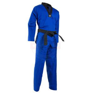 Uniforme d'arts martiaux de bonne qualité, vente en gros, Logo personnalisé, ensemble de deux pièces, uniforme de Taekwondo - Product Image 3