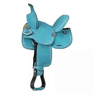 Selle d'équitation légère de vente directe d'usine 100% selle d'équitation de couleur unie en cuir véritable à vendre - Product Image 4