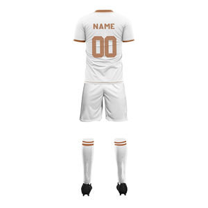 2025 alta calidad logotipo personalizado Unisex uniforme de fútbol camisetas y Tops conjuntos de secado rápido poliéster fútbol Jersey y camiseta de fútbol - Product Image 6