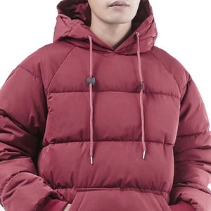 La mejor chaqueta acolchada de invierno personalizada de tendencia, Jersey acolchado con capucha y cuello levantado, chaquetas cálidas para exteriores de invierno - Product Image 6