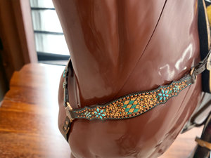 Leather Horse Tack Set Headstall Breast Plate Genuine Leather Lightweight Seasonal Horse Ridding Items From Direct Factory - Product Image 4