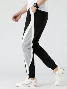 Pantalon de jogging coupe droite uni personnalisé pour homme – Respirant, imprimé, teint uni, style cargo - Product Image 5