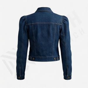 Meilleur prix, faible MOQ, veste en jean pour femmes, dernière veste en denim fabriquée en usine, vente en gros, élégante, respirante, vêtement de haute qualité - Product Image 2