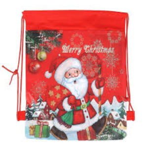 Vente en gros de sac fourre-tout de Noël personnalisé en laine fine tricoté pour enfants avec lettre rouge pour cadeau de bonbons EAU - Product Image 4