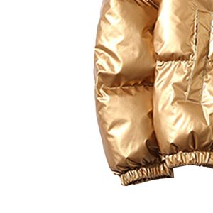 Chaqueta impermeable para hombre invierno brillante acolchado bombardero cálido grueso Puffer chaqueta con capucha para hombre al aire libre - Product Image 5