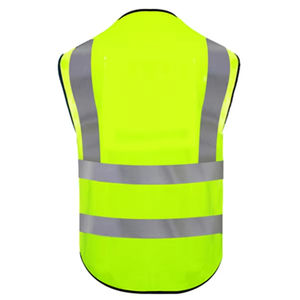 เสื้อแจ็กเก็ตรักษาความปลอดภัยสะท้อนแสงกระเป๋าหลายสีจราจร - Product Image 6