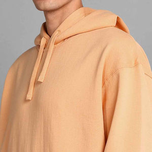 Nueva llegada de gran tamaño sudaderas con capucha gota hombro Heavyweigh 100% algodón manga larga serigrafía letras sudaderas con capucha hombres - Product Image 3