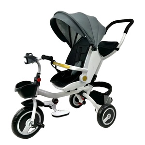 WQL Enfants Bébé Trike <span class=keywords><strong>Tricycle</strong></span> 3-EVA En Plastique Roue Poussette Sécurité Glissière Musique Véhicule À Trois Roues Âges De 2 À 4 Ans - Product Image 1