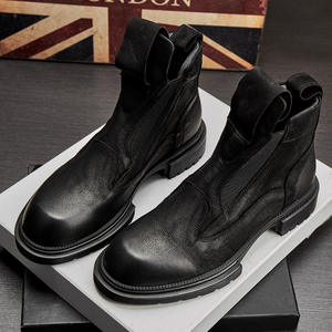 Chaussures mocassins en cuir de veau avec détails cousus à la main et soutien de la voûte plantaire, chaussures de ville pour hommes - Product Image 3